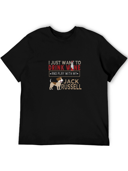 Drink Wine Jack Russell T-Shirt