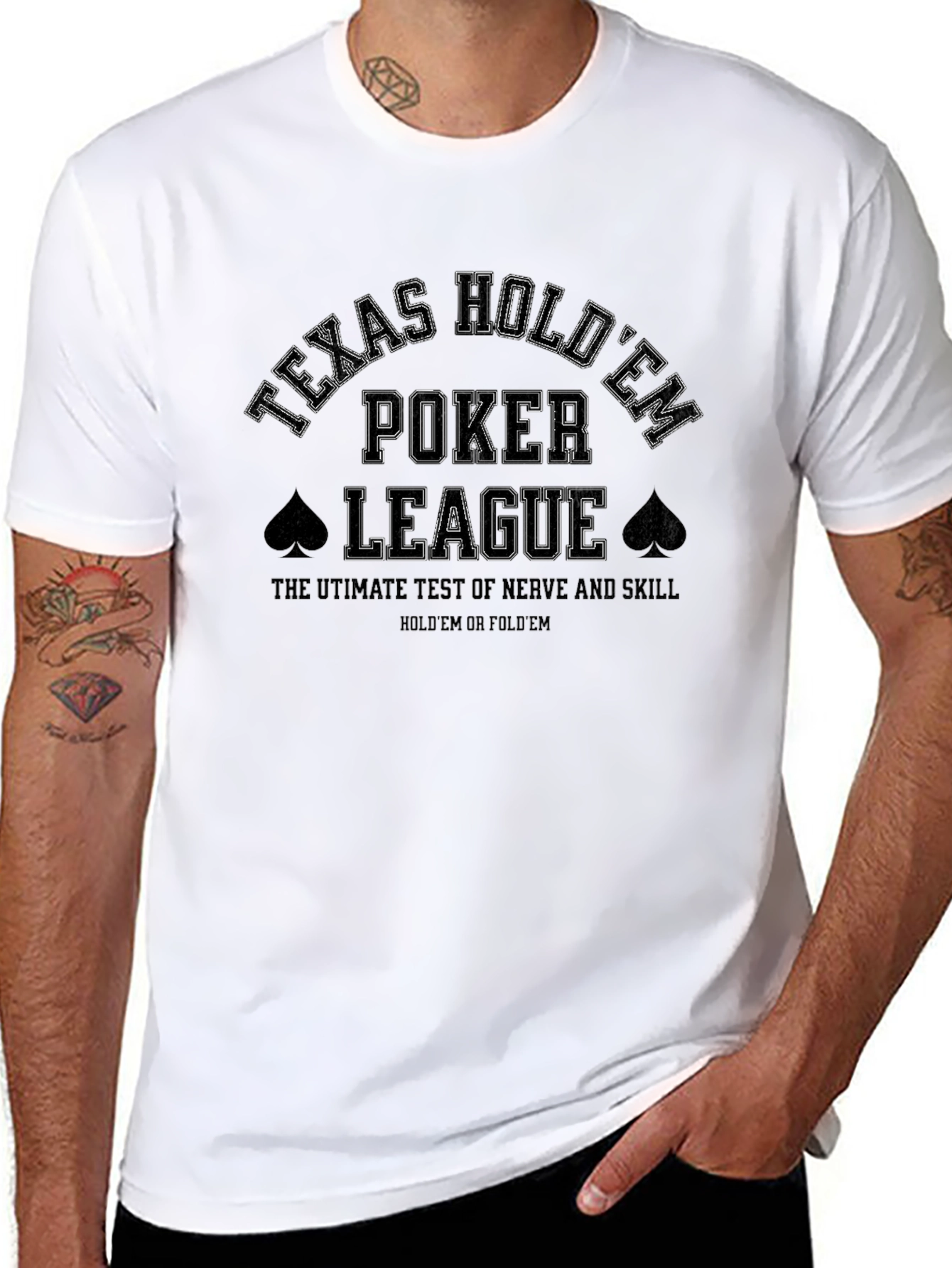 Texas HoldEm Poker League Graphic T-Shirt