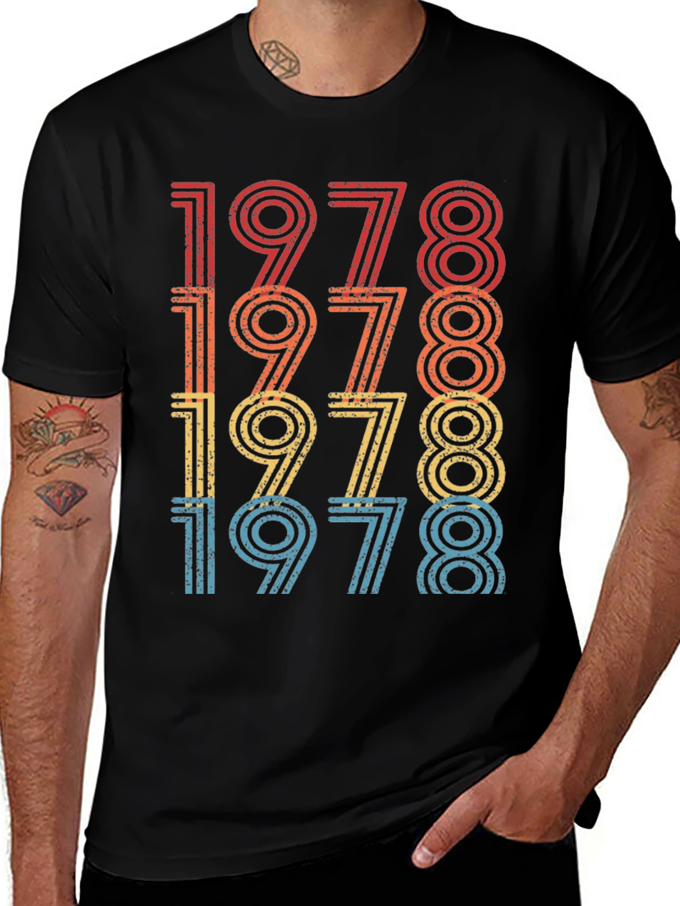 Retro 1978 Birthday Graphic Tee