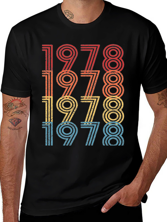 Retro 1978 Birthday Graphic Tee