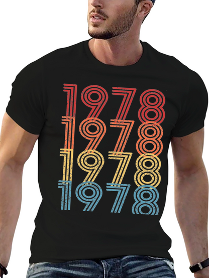 Retro 1978 Birthday Graphic Tee