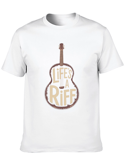 Lifes a Riff Guitar Graphic Tee - Black