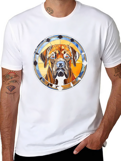 Dog Portrait Graphic Print T-Shirt