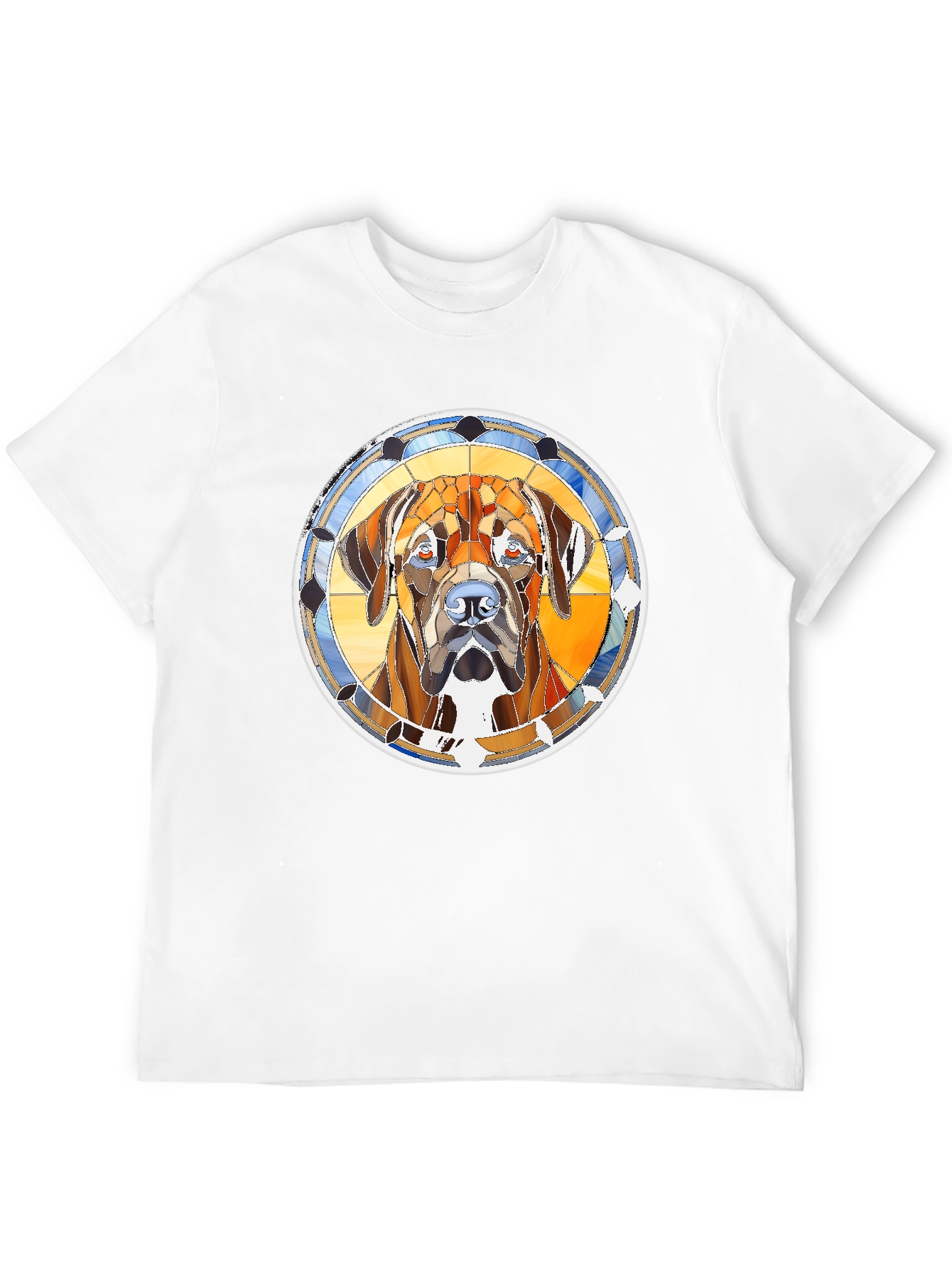 Dog Portrait Graphic Print T-Shirt