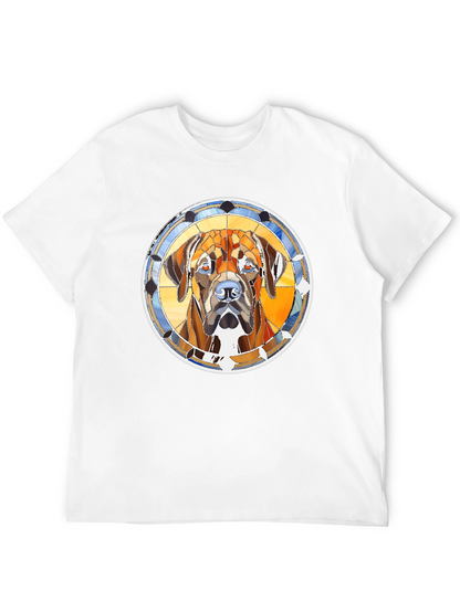 Dog Portrait Graphic Print T-Shirt