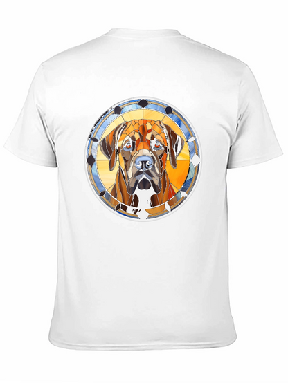 Dog Portrait Graphic Print T-Shirt