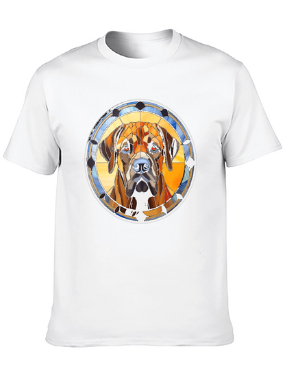 Dog Portrait Graphic Print T-Shirt