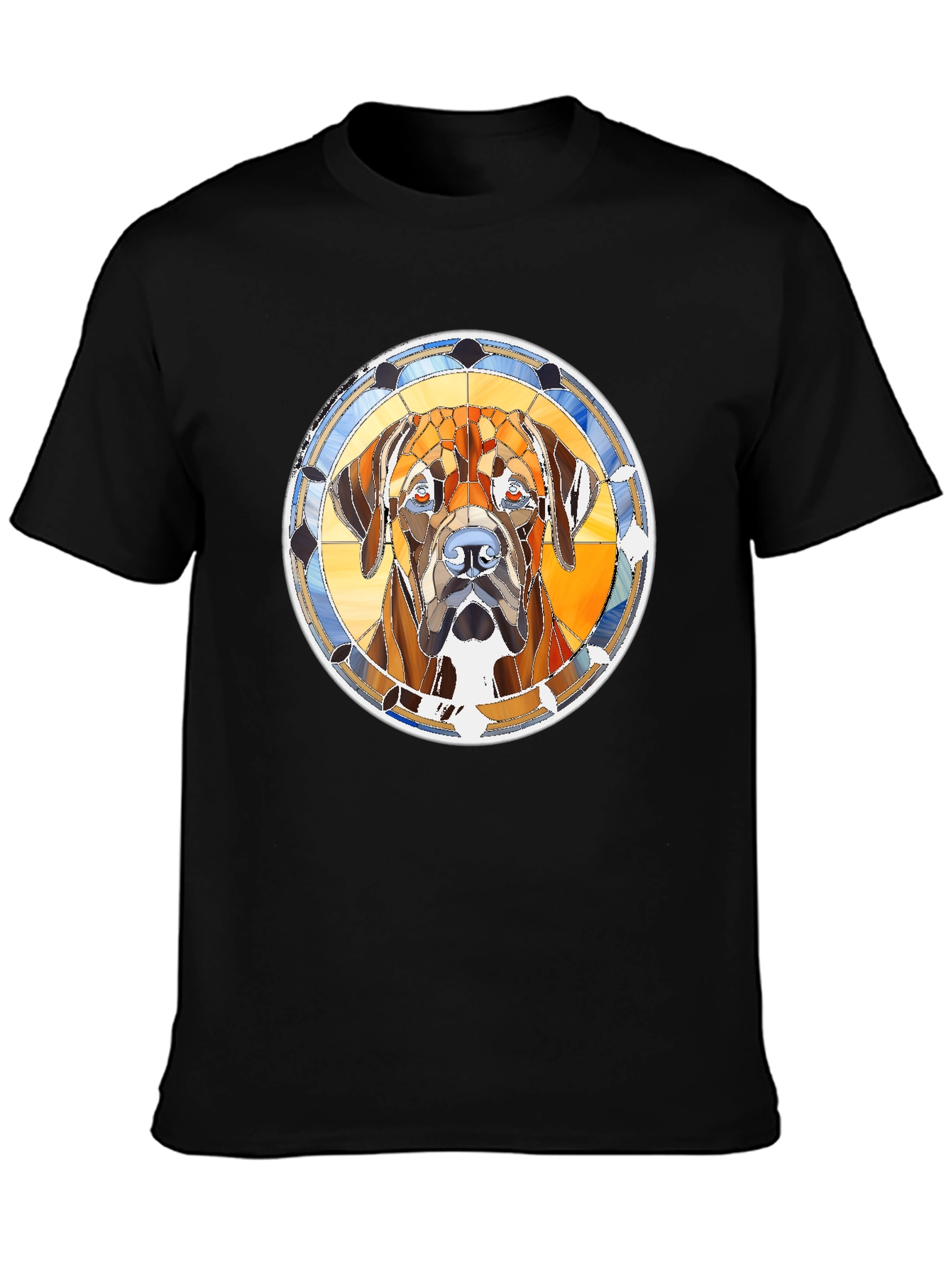 Dog Portrait Graphic Print T-Shirt