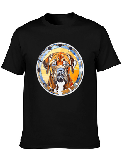 Dog Portrait Graphic Print T-Shirt