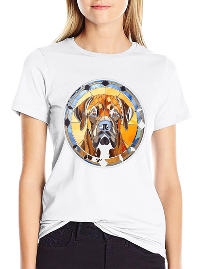 Dog Portrait Graphic Print T-Shirt