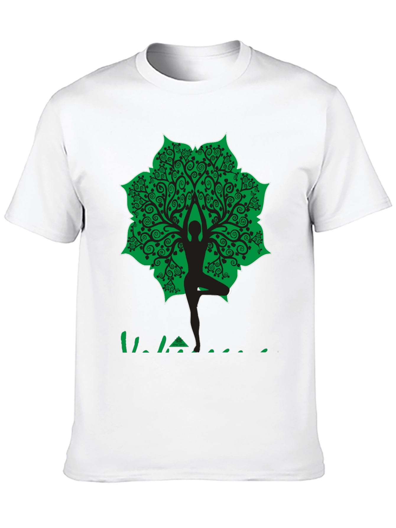 Yoga Tree Pose Graphic T-Shirt - Black