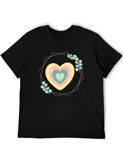 Heart Wreath Graphic Tee - Stylish Comfort