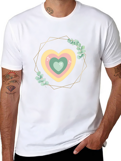 Heart Wreath Graphic Tee - Stylish Comfort