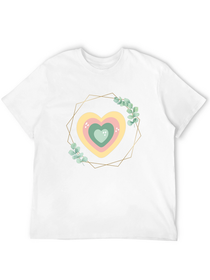 Heart Wreath Graphic Tee - Stylish Comfort