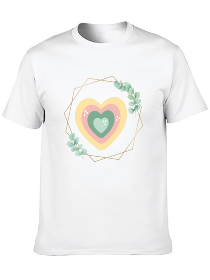 Heart Wreath Graphic Tee - Stylish Comfort
