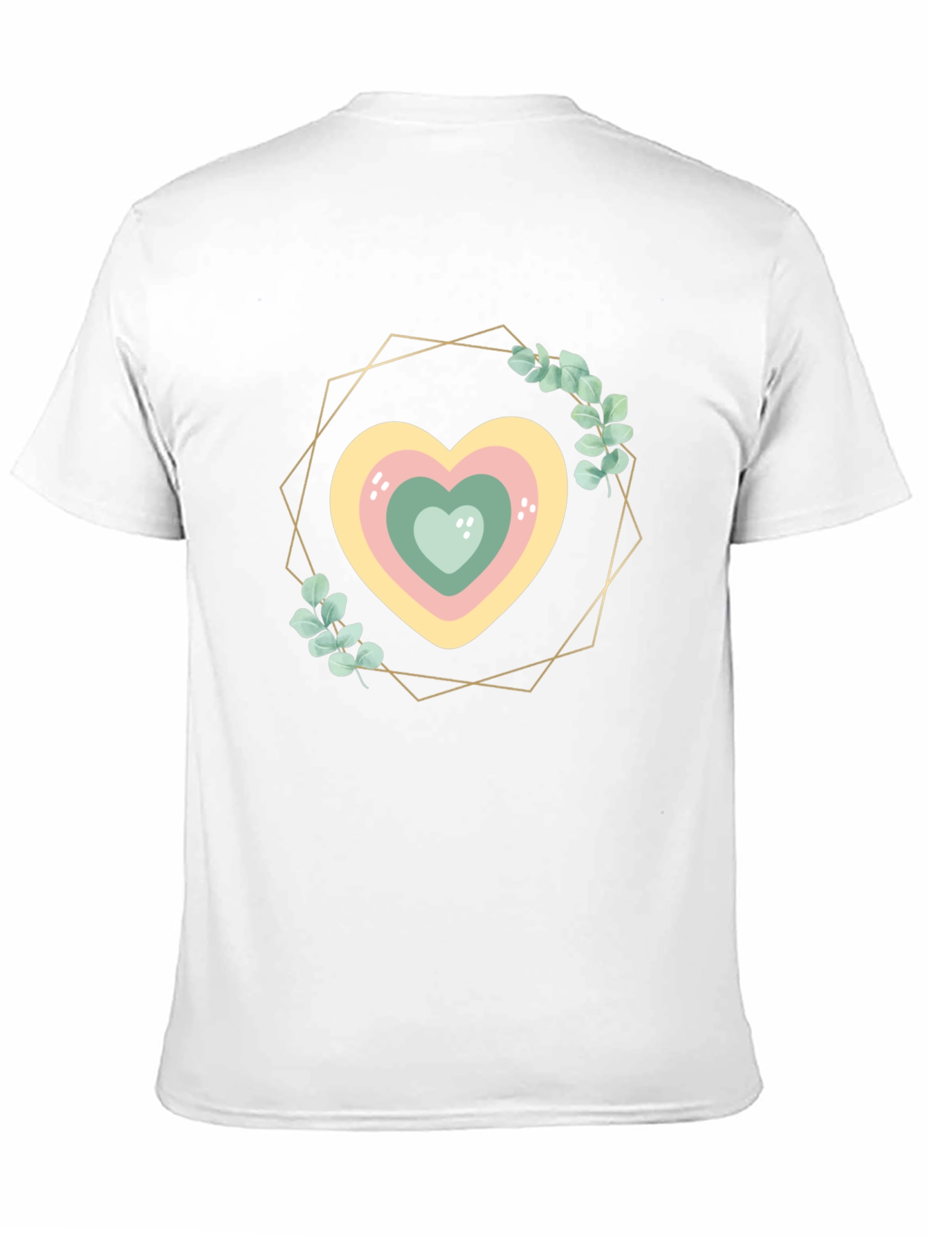 Heart Wreath Graphic Tee - Stylish Comfort