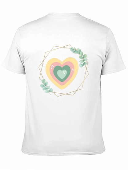 Heart Wreath Graphic Tee - Stylish Comfort