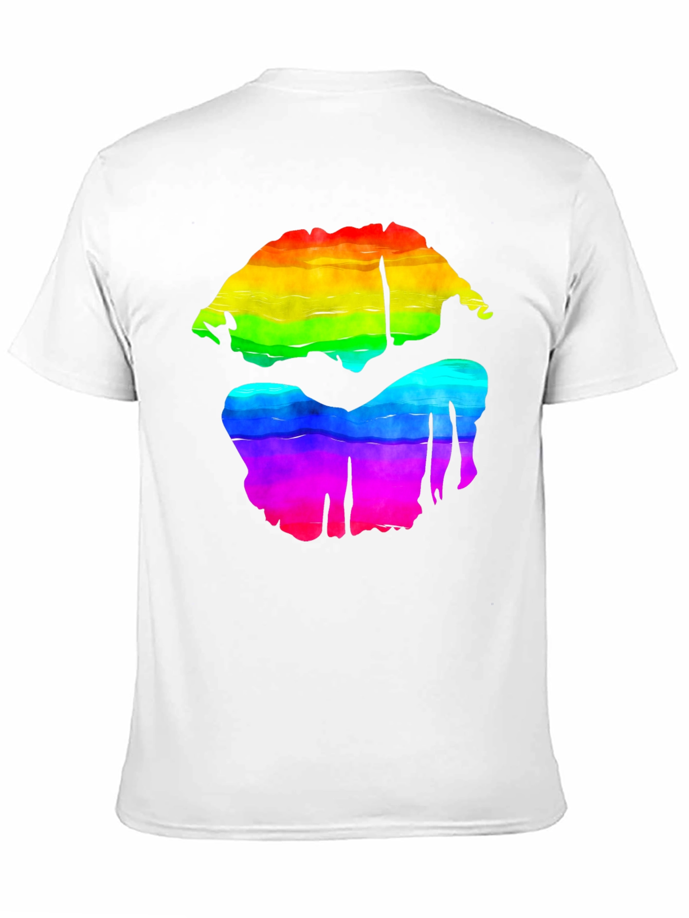Rainbow Lips Graphic Tee - Bold Pride Shirt