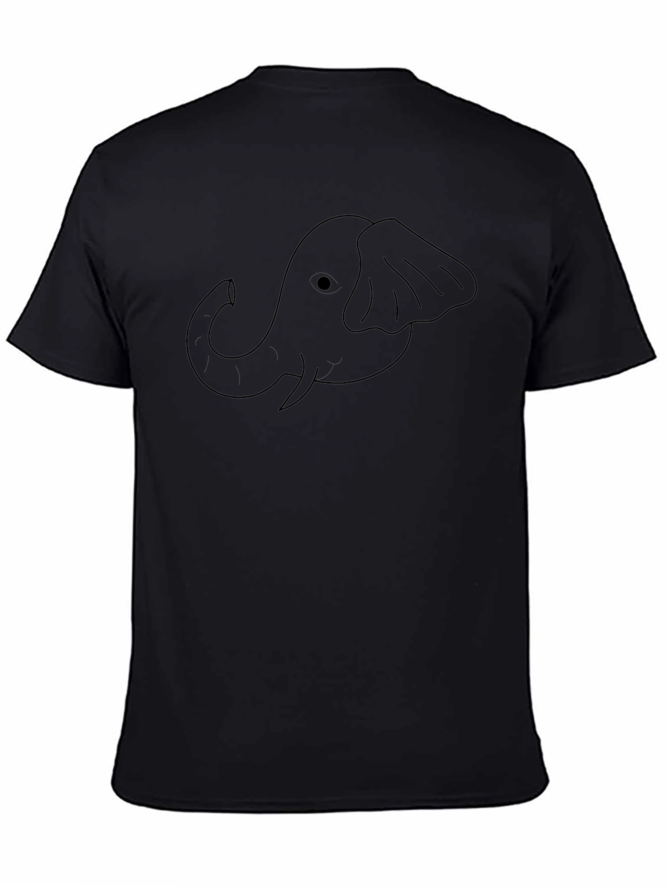 Elephant Graphic Black T-Shirt
