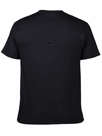 Elephant Graphic Black T-Shirt