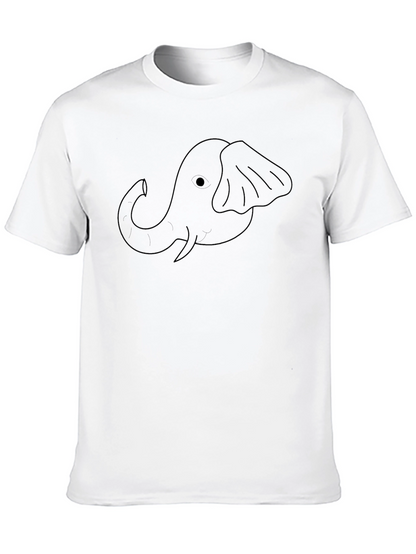 Elephant Graphic Black T-Shirt