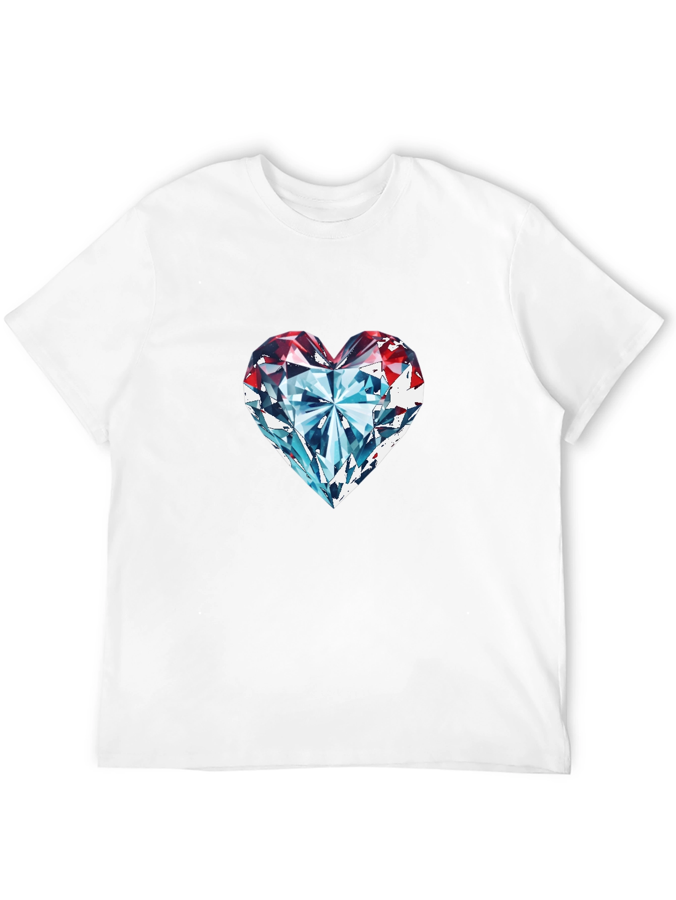 Diamond Heart Graphic Tee - Classic Black