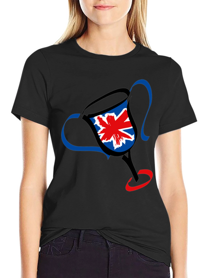 UK Flag Trophy Graphic Tee - Black