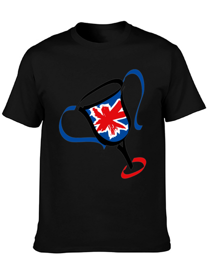 UK Flag Trophy Graphic Tee - Black