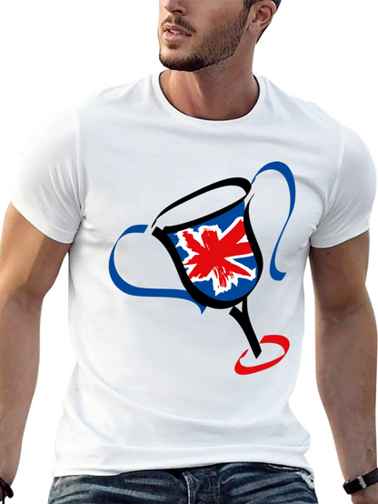 UK Flag Trophy Graphic Tee - Black