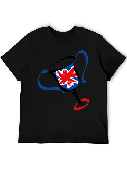 UK Flag Trophy Graphic Tee - Black