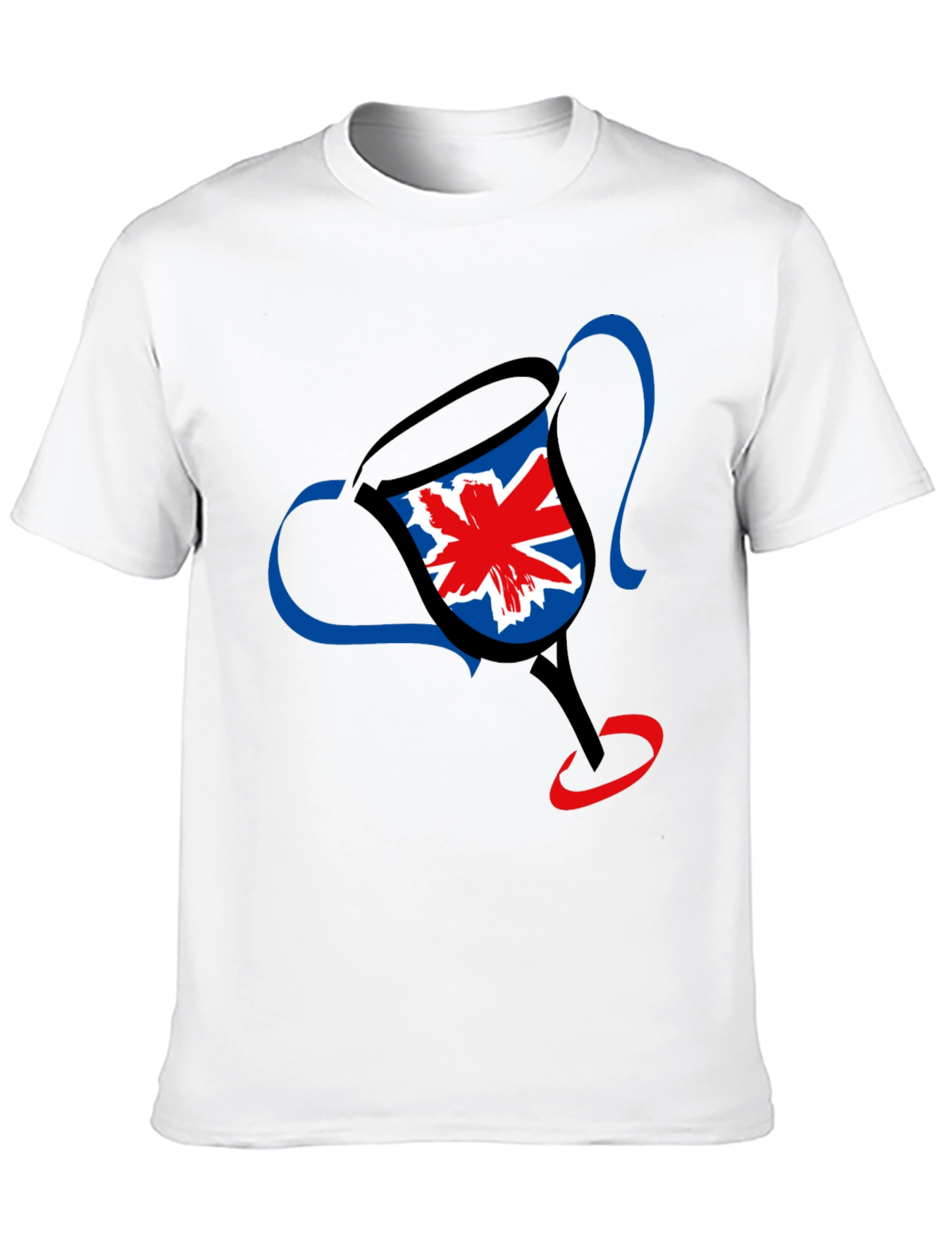 UK Flag Trophy Graphic Tee - Black