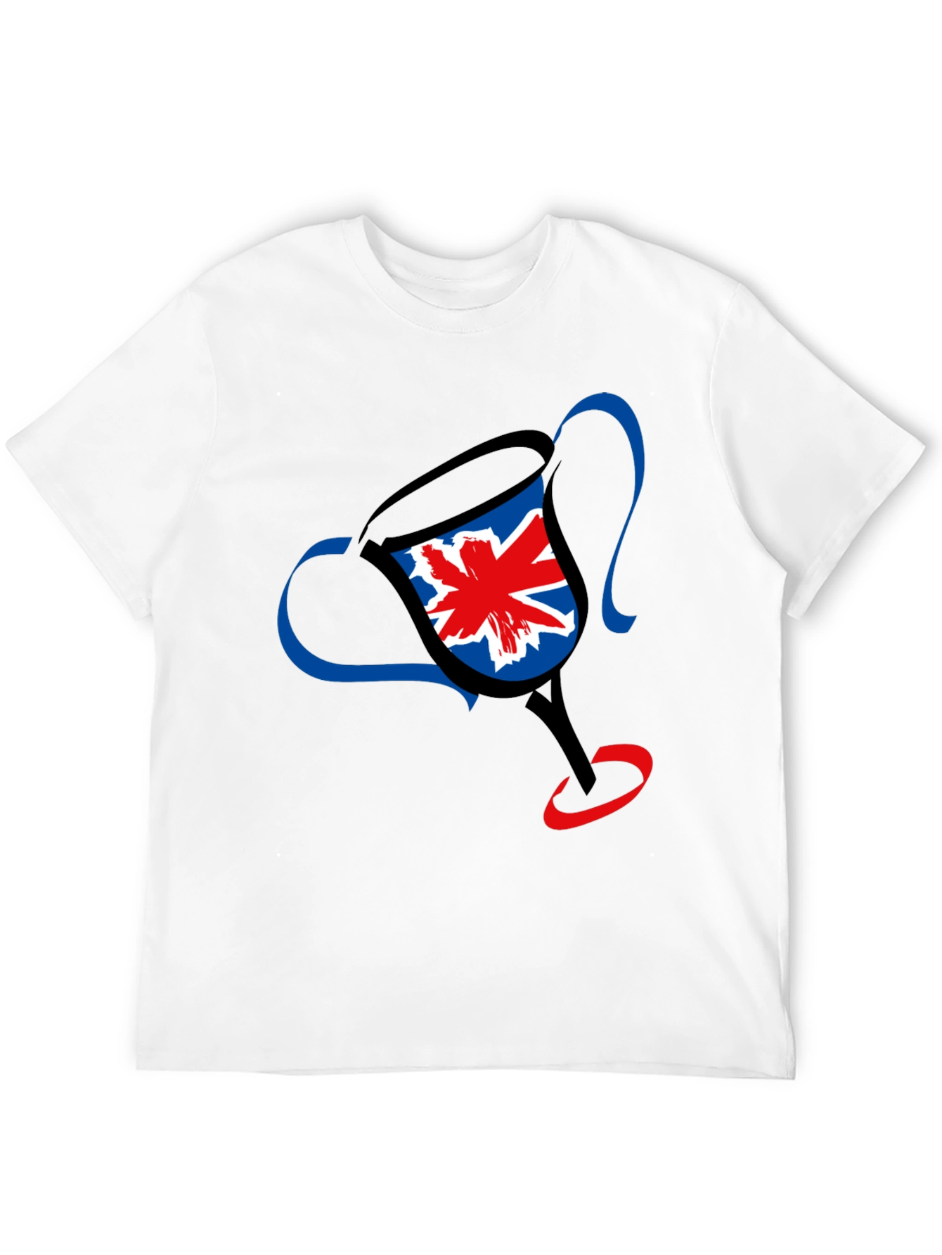 UK Flag Trophy Graphic Tee - Black