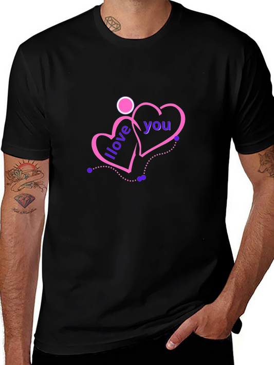 I Love You Hearts Graphic Tee