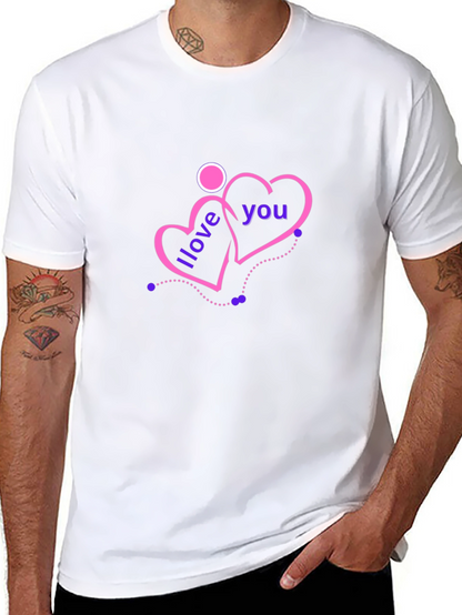 I Love You Hearts Graphic Tee