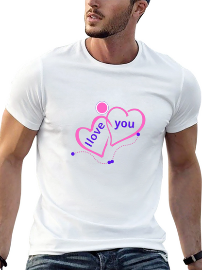 I Love You Hearts Graphic Tee