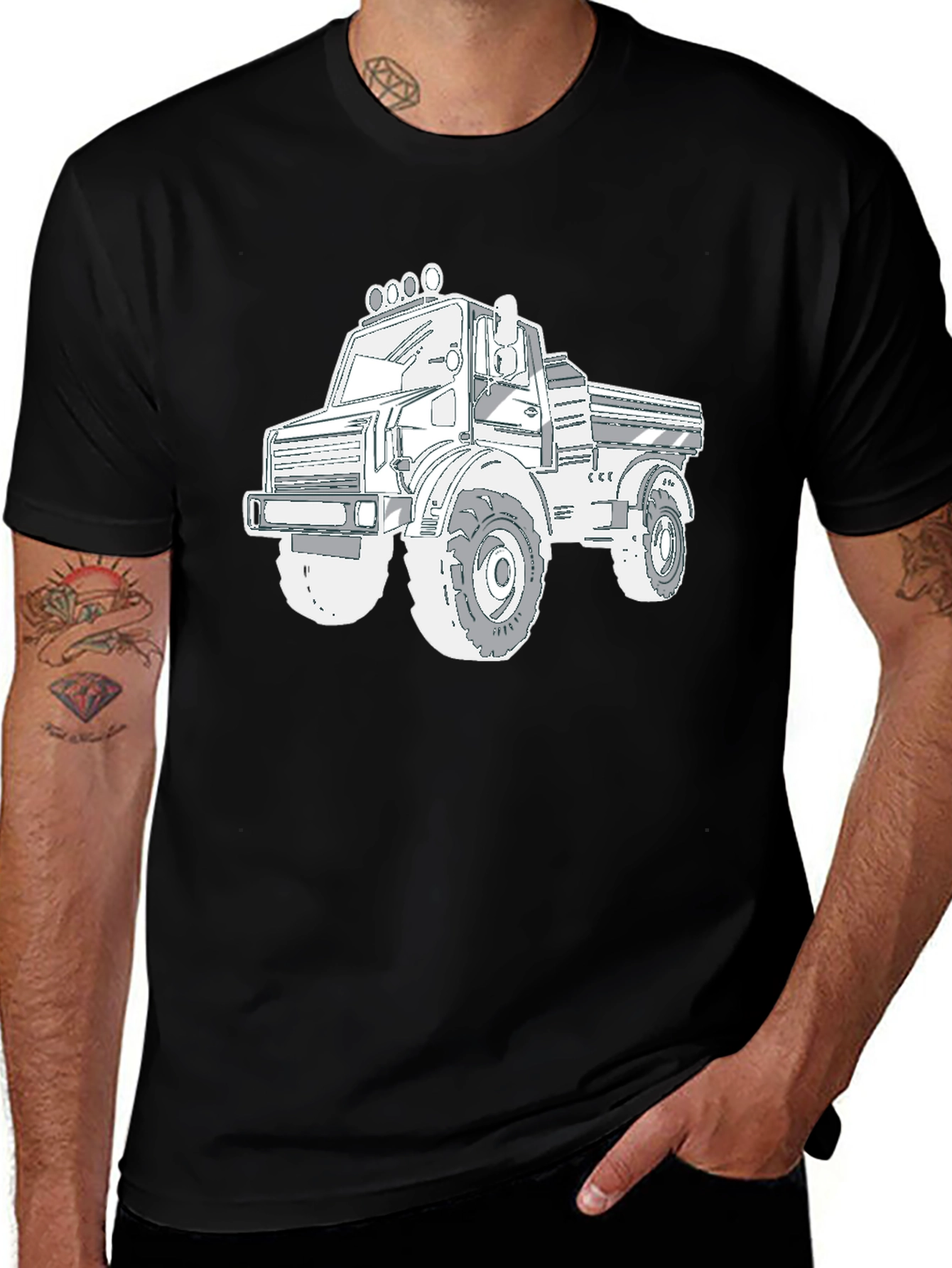 Off-Road Truck Graphic Tee - Black