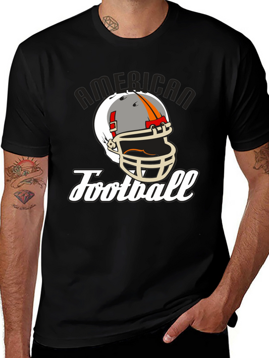 American Football Helmet Graphic T-Shirt
