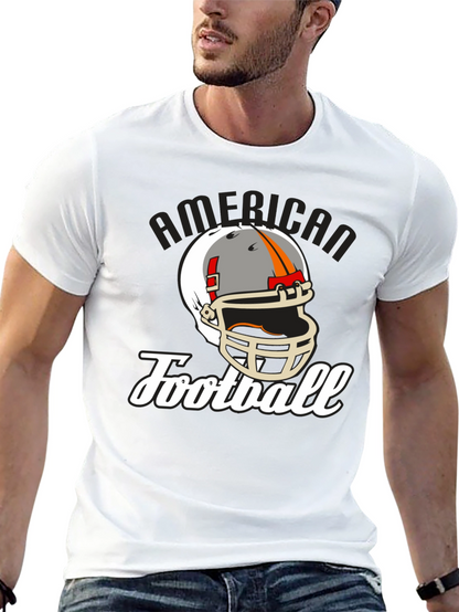 American Football Helmet Graphic T-Shirt