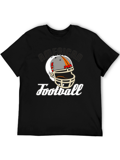 American Football Helmet Graphic T-Shirt