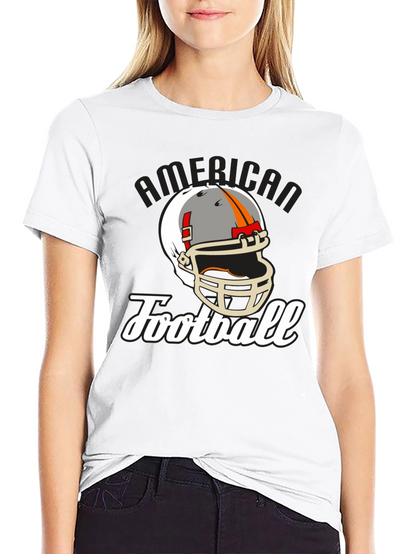 American Football Helmet Graphic T-Shirt
