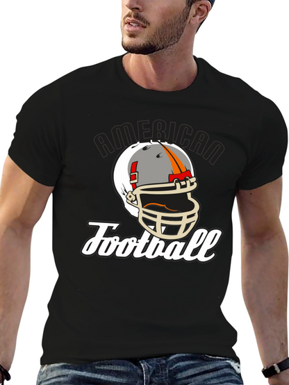 American Football Helmet Graphic T-Shirt
