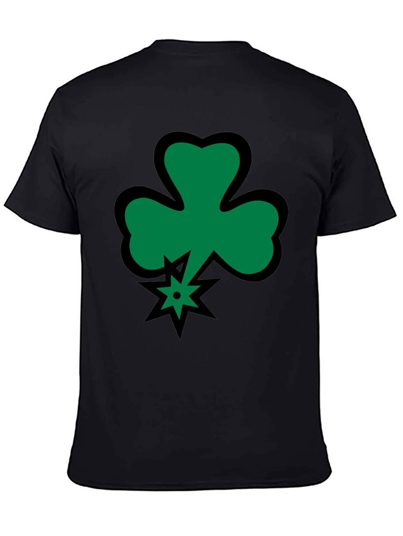 Shamrock Luck Black T-Shirt