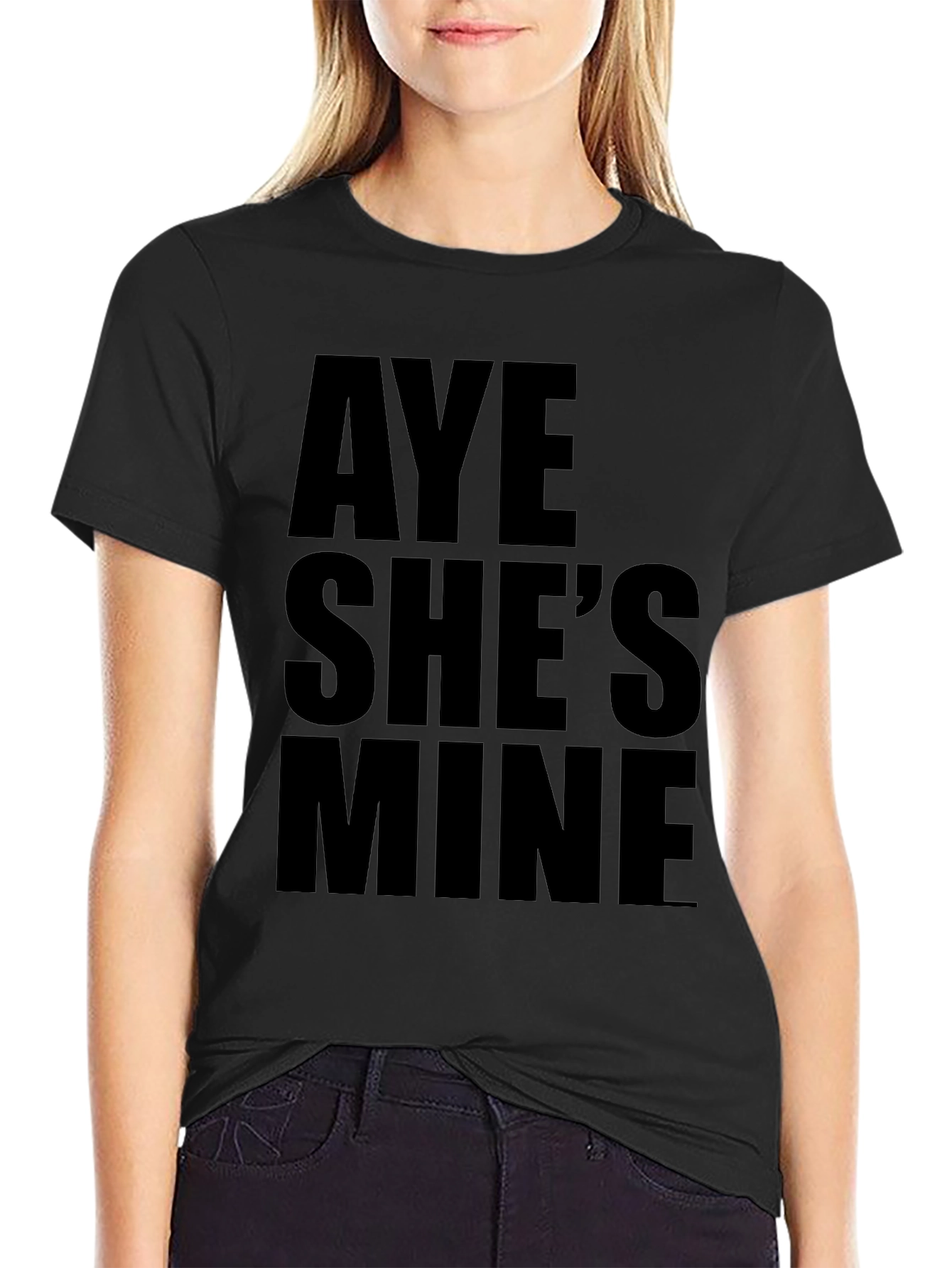 Aye Shes Mine Black Graphic Tee