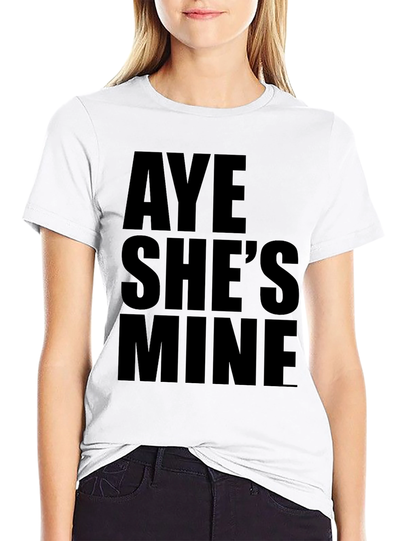 Aye Shes Mine Black Graphic Tee