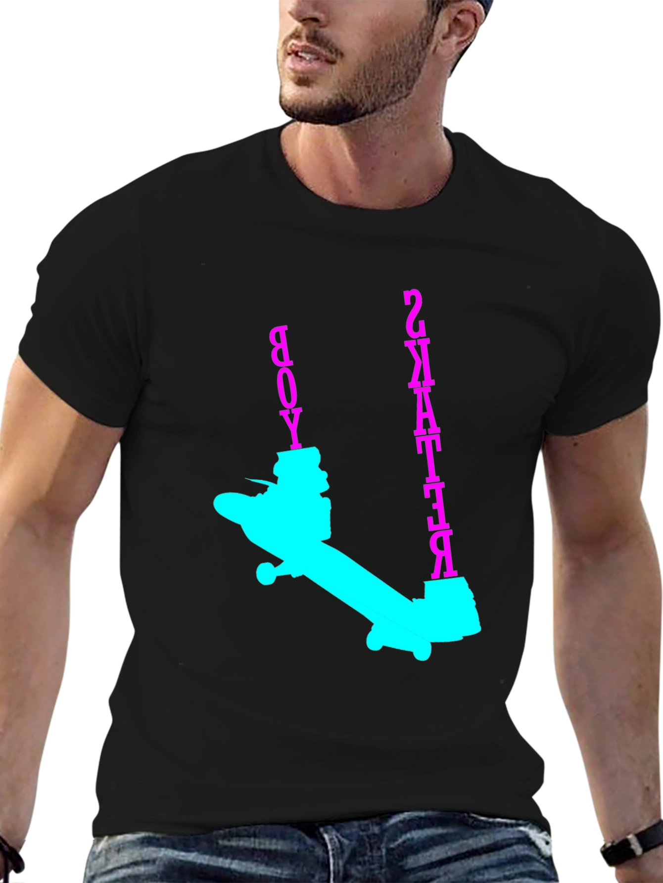 Skater Boy Graphic Tee - Bold & Edgy
