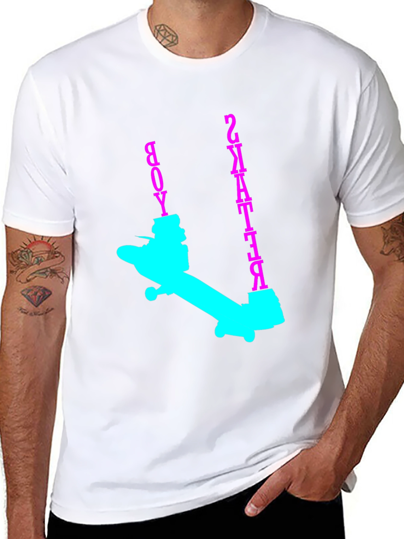 Skater Boy Graphic Tee - Bold & Edgy