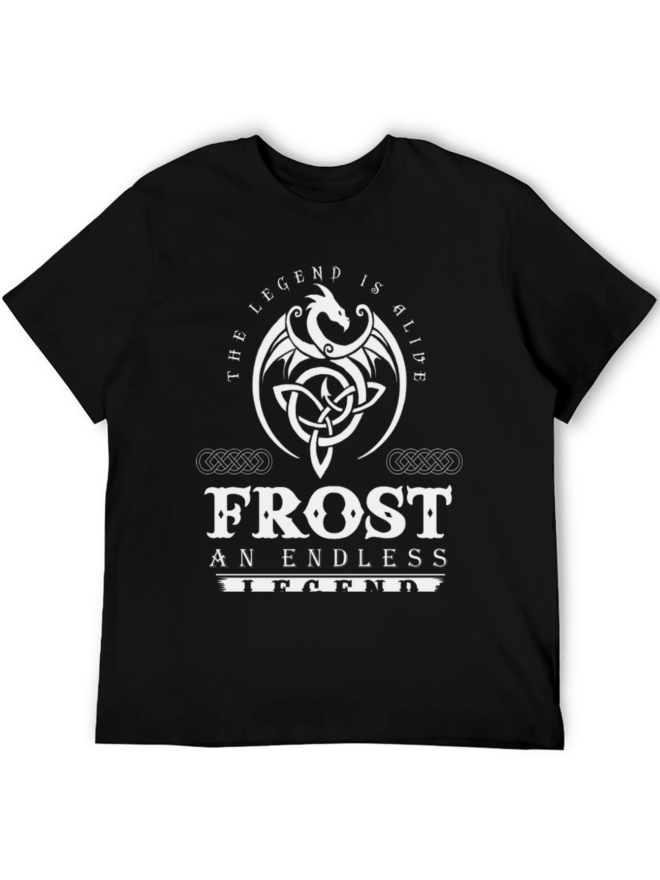 The Legend is Alive Black Graphic Tee