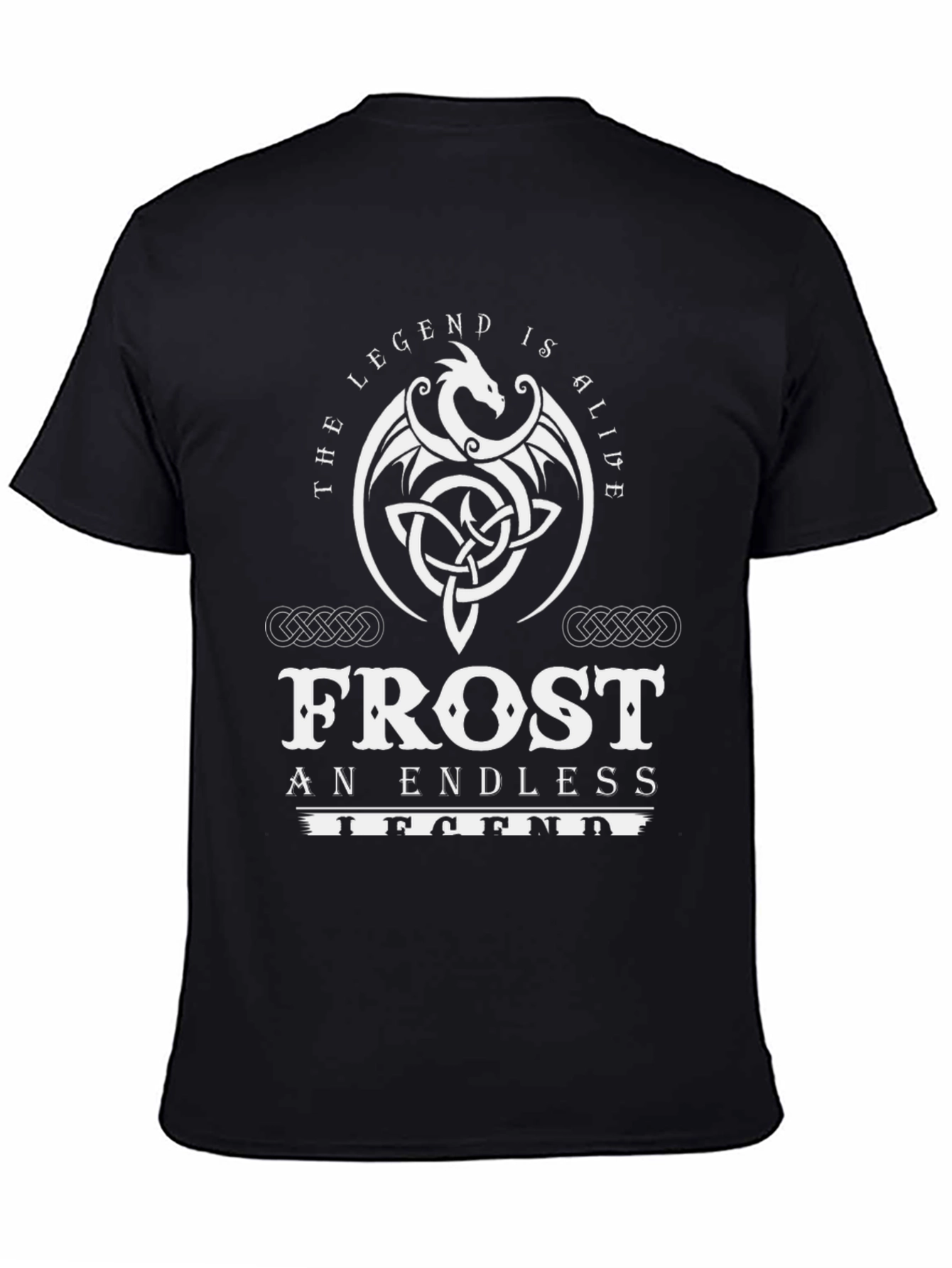 The Legend is Alive Black Graphic Tee