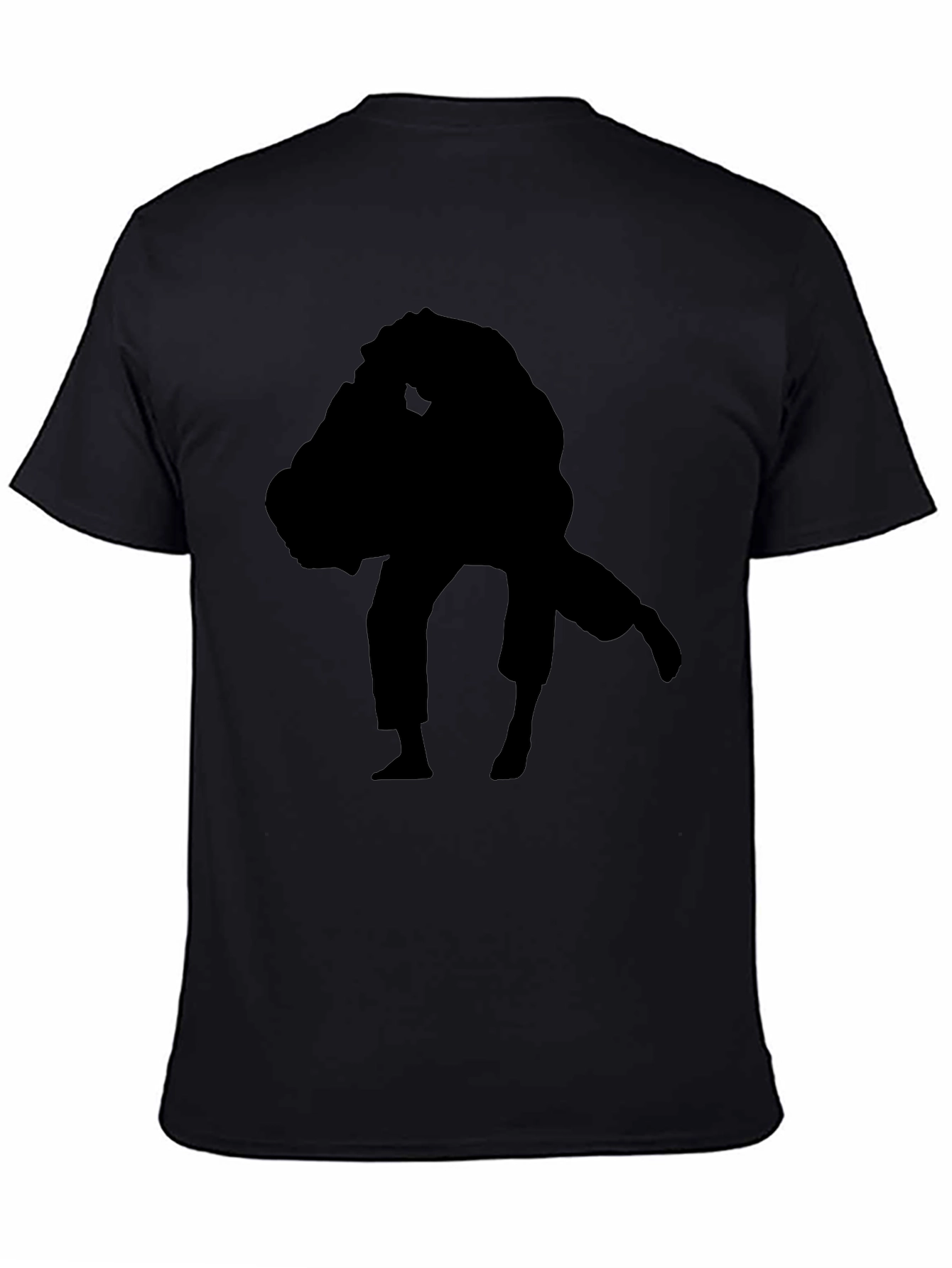 Black Silhouette Judo Graphic Tee - Martial Arts Apparel