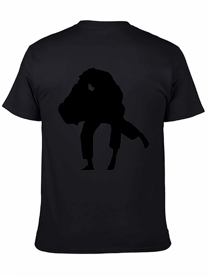 Black Silhouette Judo Graphic Tee - Martial Arts Apparel